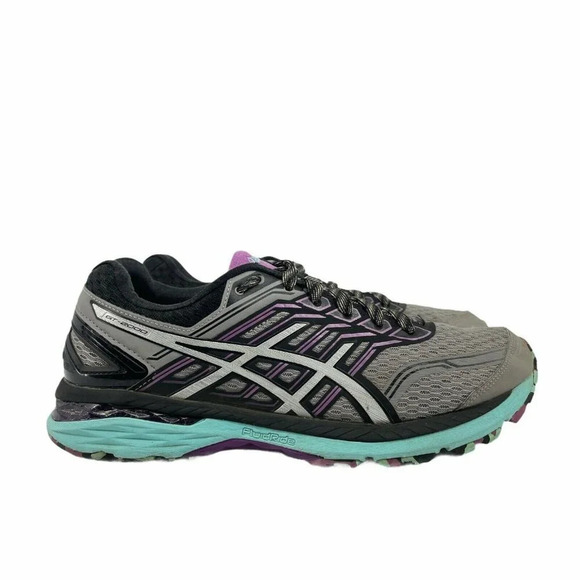 Asics Shoes - Asics Trail Shoes Women's Sz 10 GT-2000 5 Silver Fluidride Midsole Gray T762N